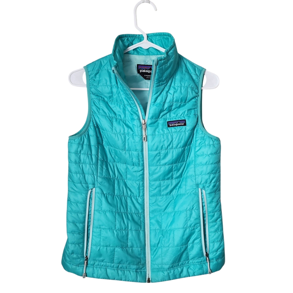 PATAGONIA Nano Puff Insulated Vest in‎ light teal blue size S